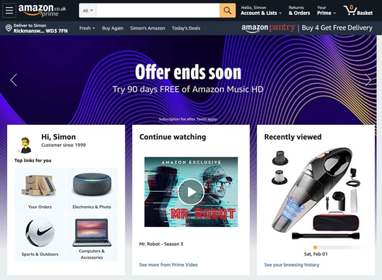 Amazon Signed In