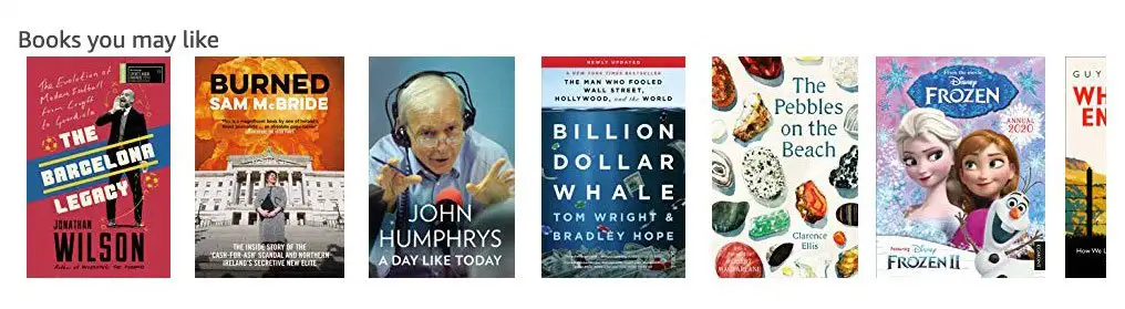 Amazon recommends